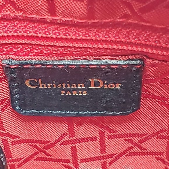 CHRISTIAN DIOR LADY DIOR MEDIUM SHOULDER HAND BAG - Picture 15 of 16